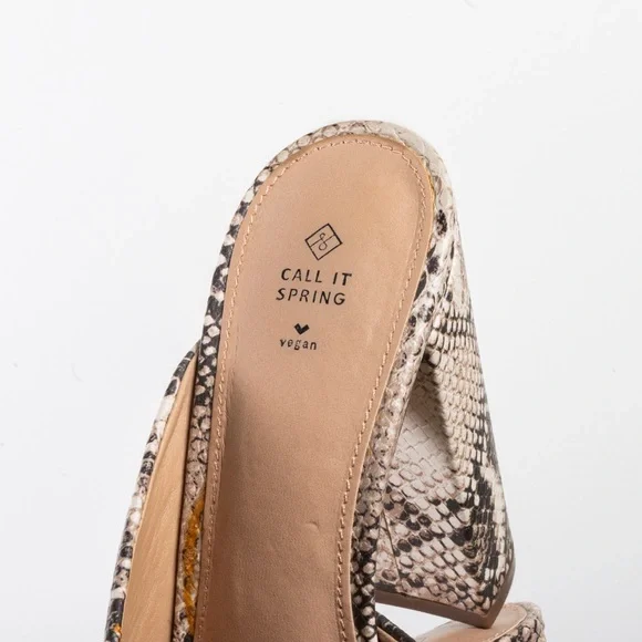 Call It Spring Snakeskin Mules - Picture 2 of 7